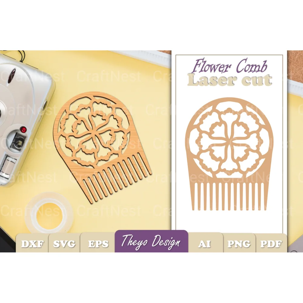 Comb Flower SVG Bundle