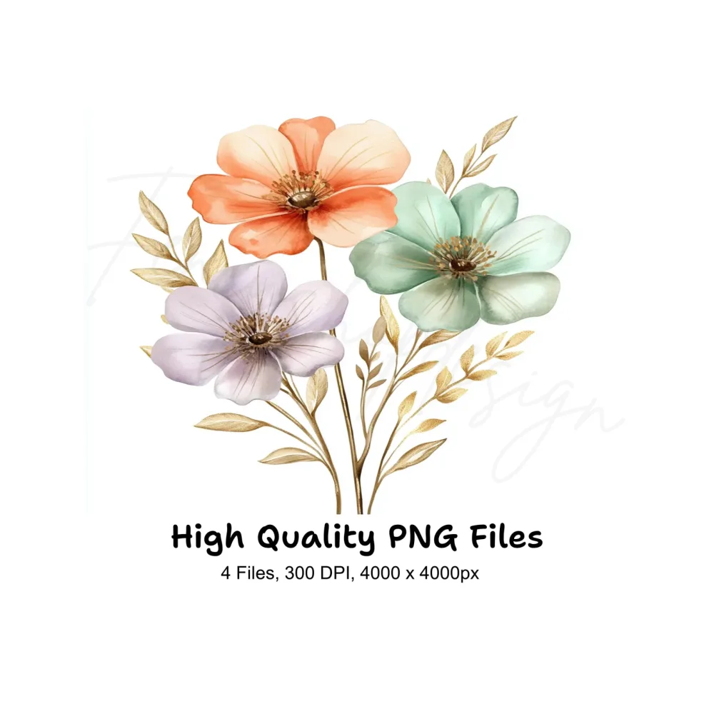 Floral Clipart Bundle