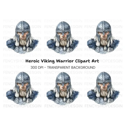 Viking Warrior Clipart Bundle