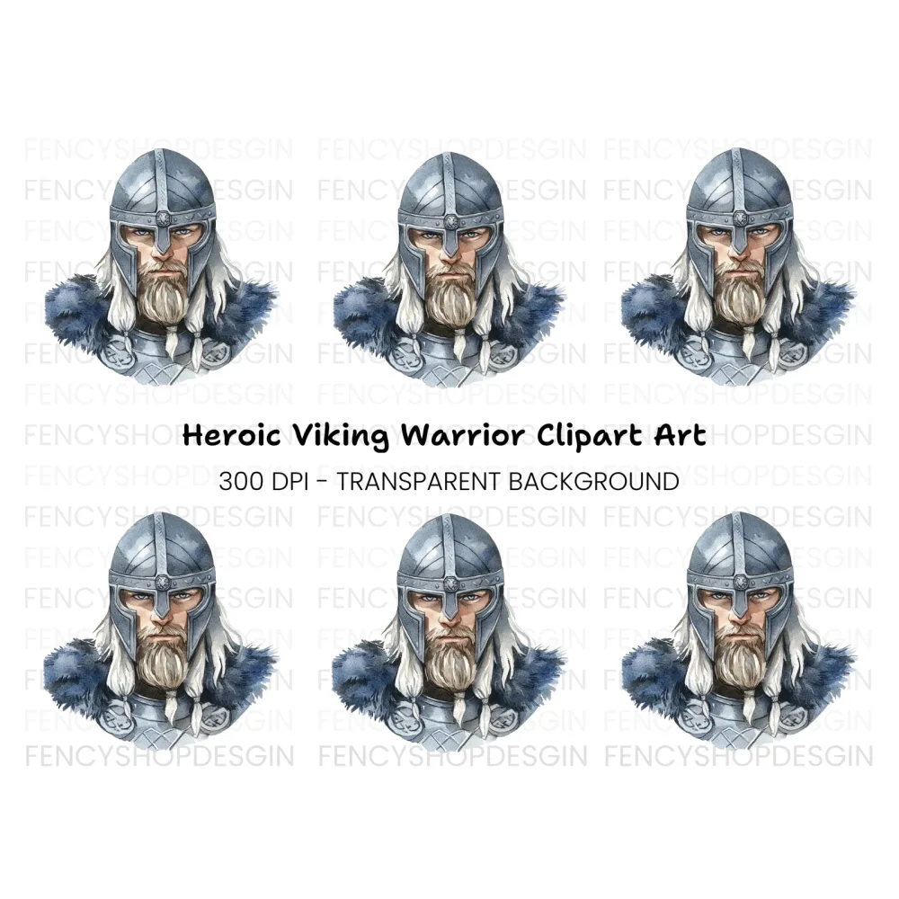 Viking Warrior Clipart Bundle