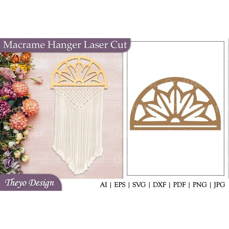 Macrame Hanger Laser Cut SVG Bundle