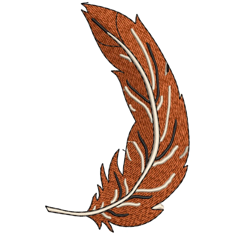 Leaf Motif Embroidery Design