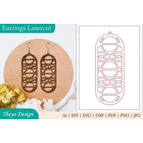 Earrings Lasercut SVG Bundle