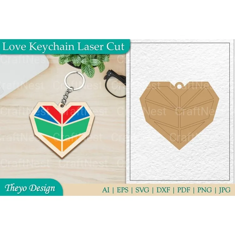 From Love Keychain SVG Bundle