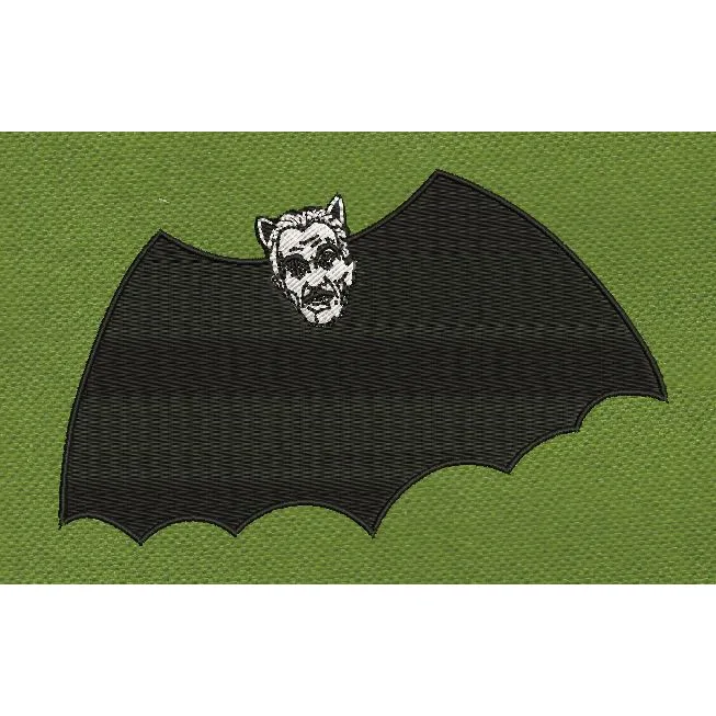 Vampire Wing Dracula Silhouette Embroidery Design