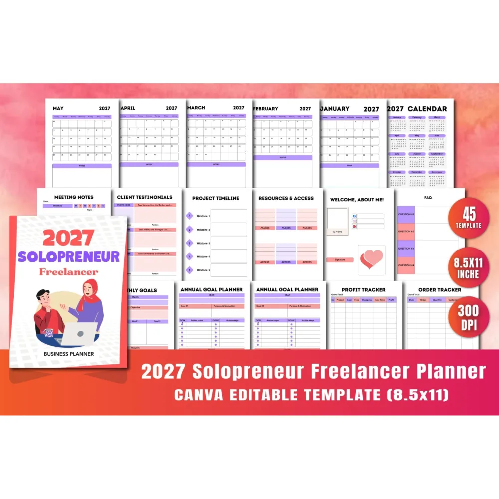 Solopreneur Freelancer Planner