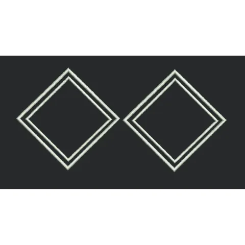 Dual Nested Diamond Graphic Embroidery Design