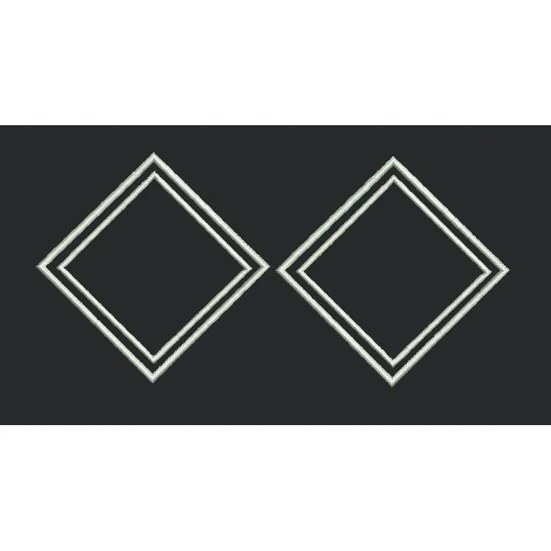 Dual Nested Diamond Graphic Embroidery Design