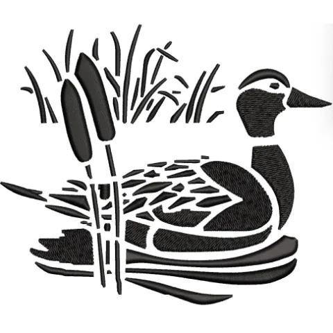 Duck Embroidery Design