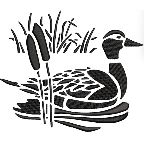 Duck Embroidery Design