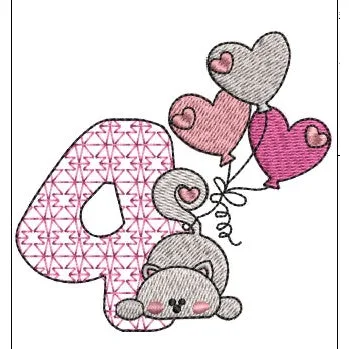 Cat Embroidery Design