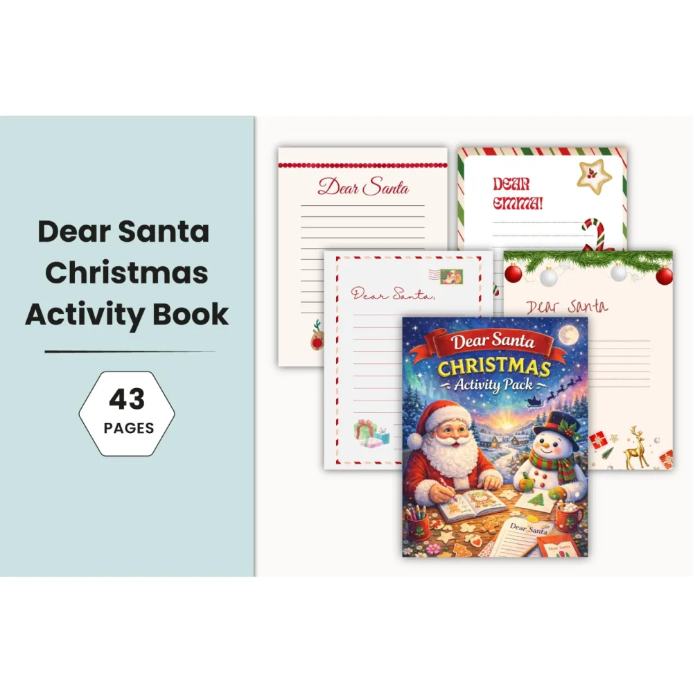 Dear Santa Christmas Activity Planner