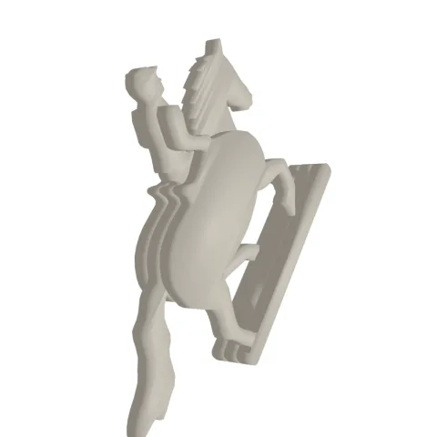 Horse Rider 3D Print STL File