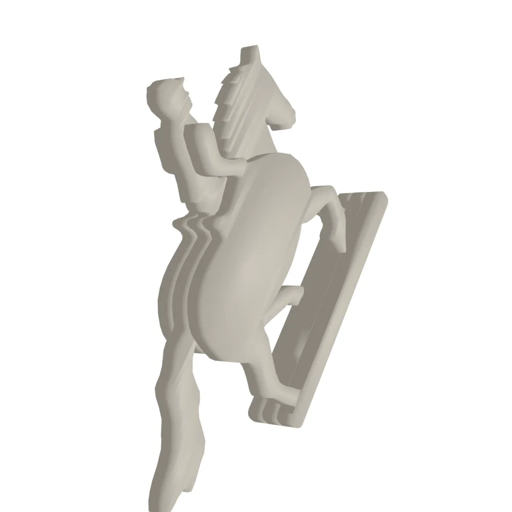 Horse Rider 3D Print STL File