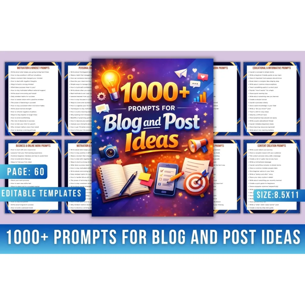 Blog and Post Ideas Prompts