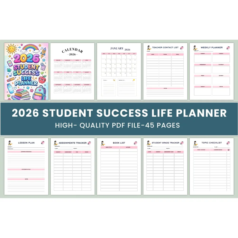 Student Success Life Planner