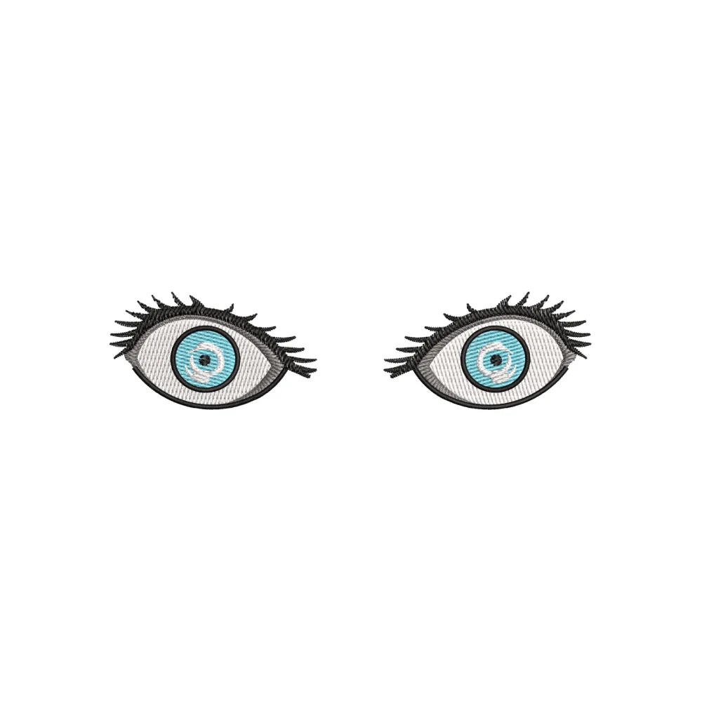Double Eyee Embroidery Design