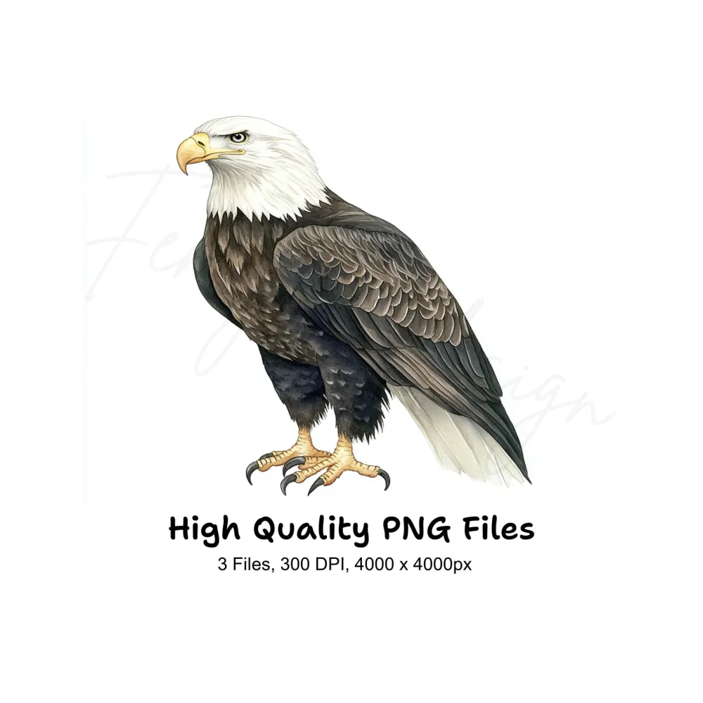 Majestic Bald Eagle Clipart Bundle