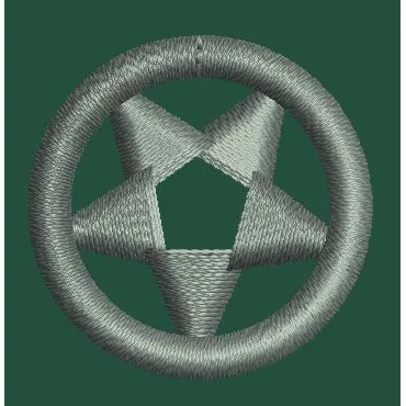 Star Circle Embroidery Design