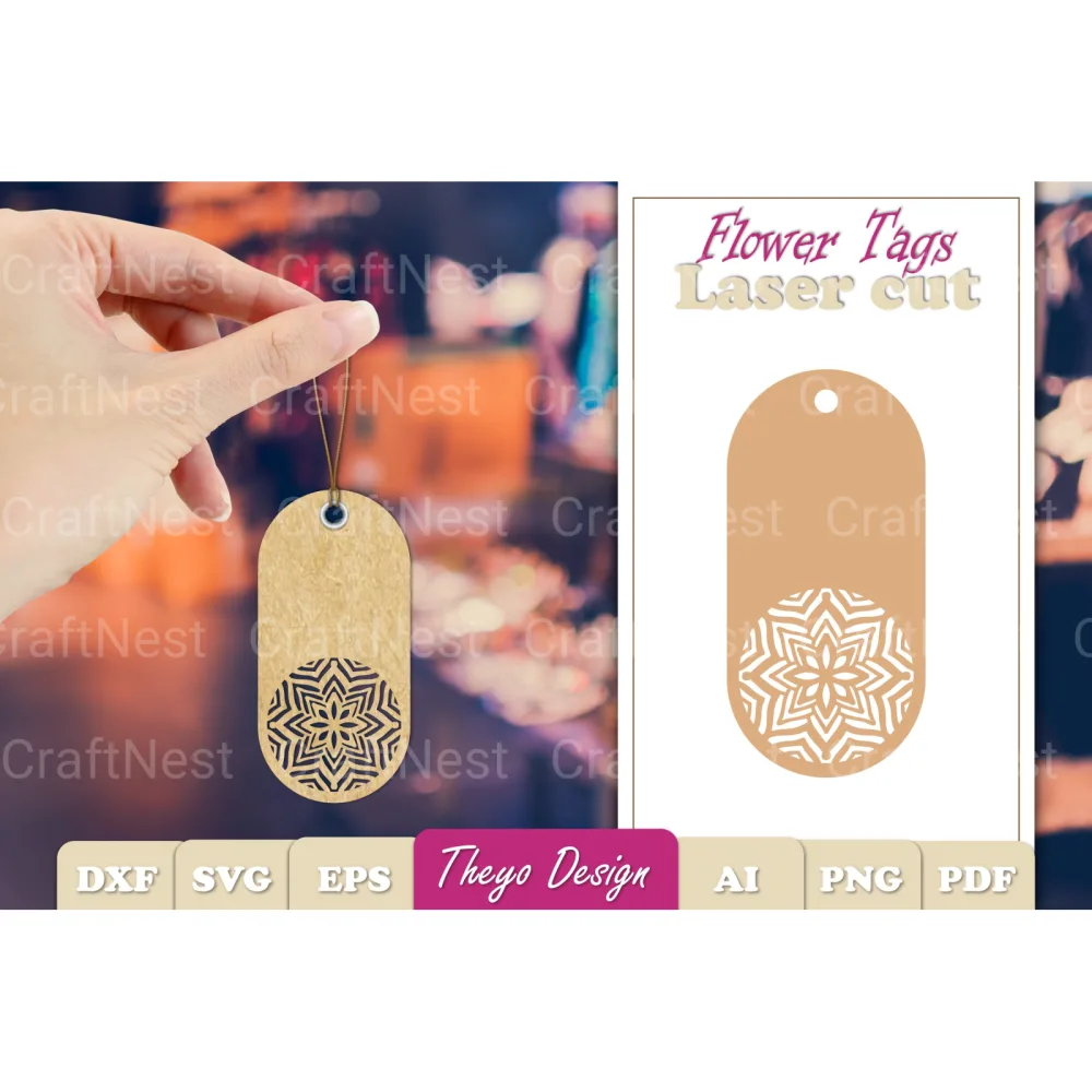 Flower Tags SVG Bundle