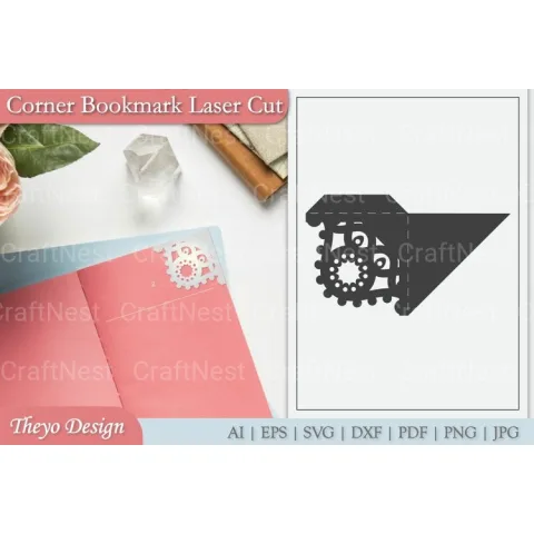 Mandala Corner Bookmark SVG Bundle
