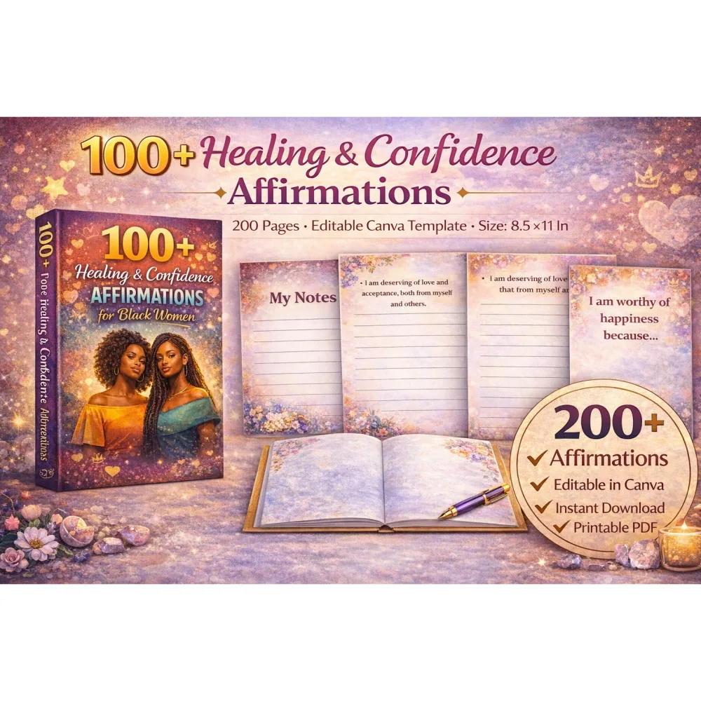 Healing Confidence Journal for Black Women