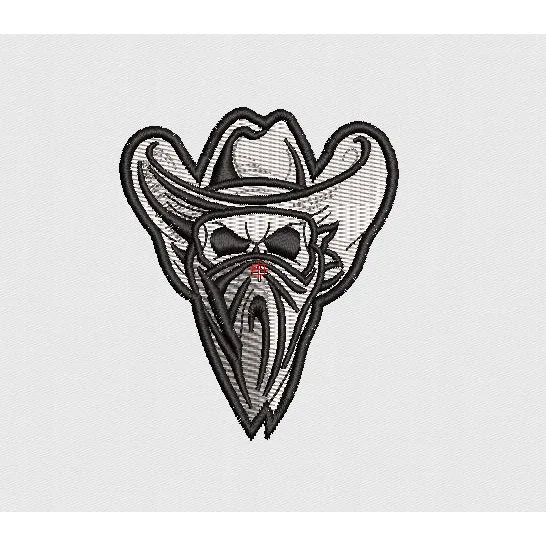 Cowboy Embroidery Design
