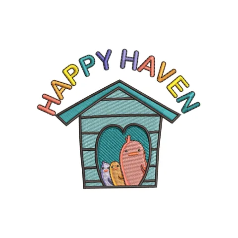 Happy Haven Embroidery Design