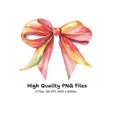Ribbon Bows Clipart Bundle
