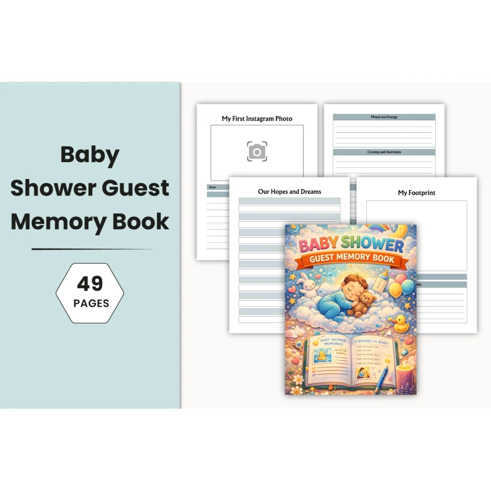 Baby Shower Guest Memory Planner