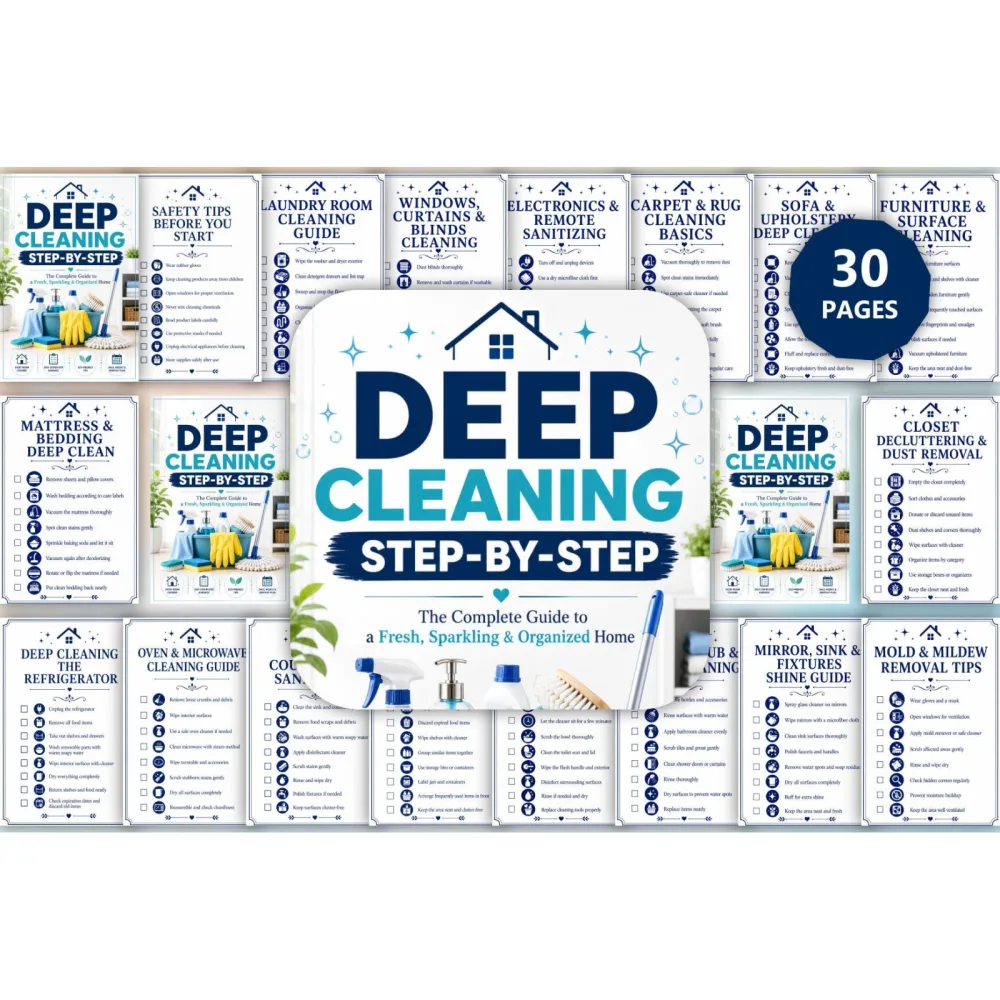 Deep Cleaning Step By Step Guide