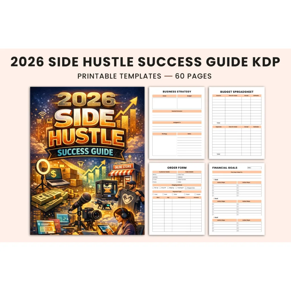 Side Hustle Success Guide Planner
