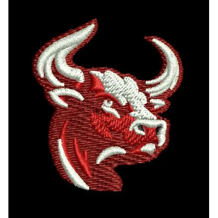 Angry Bull Embroidery Design