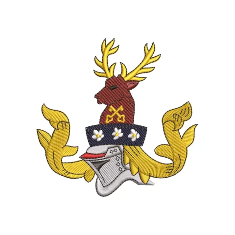 Deer King Embroidery Design