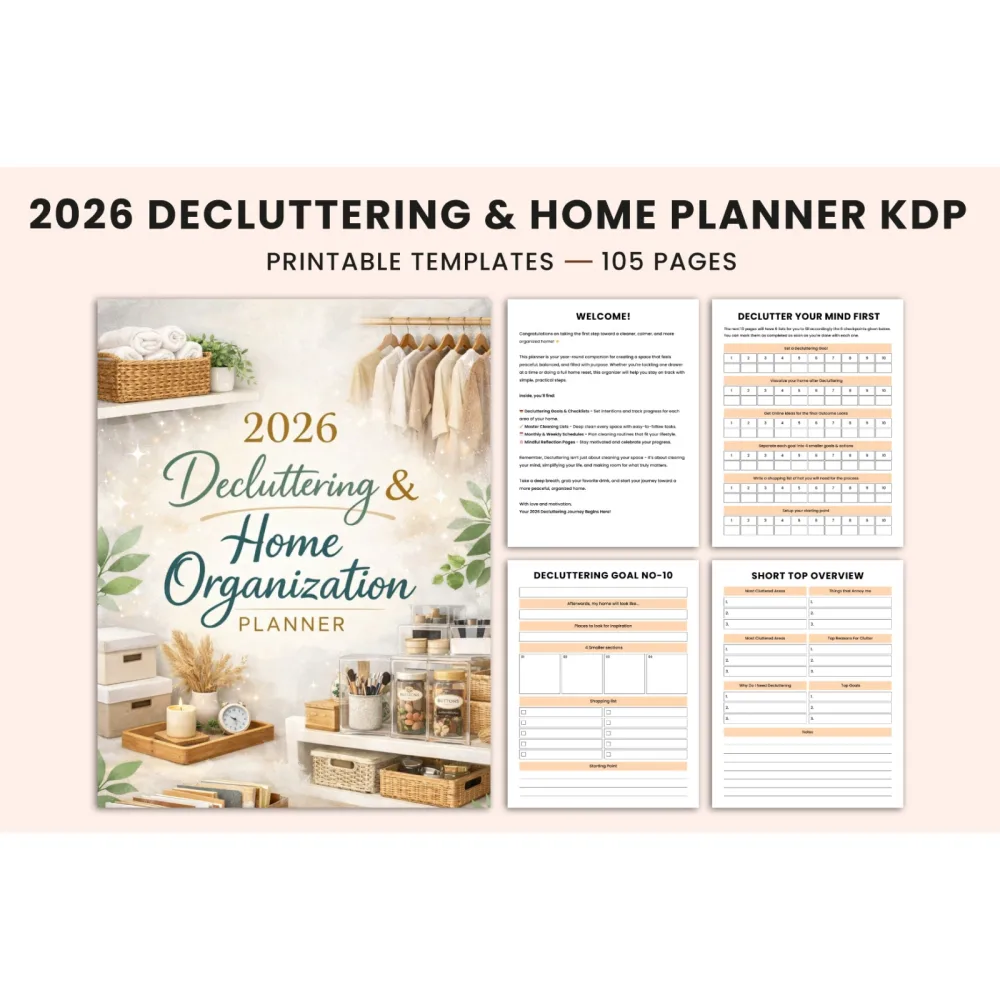 Decluttering Home Organization Planner