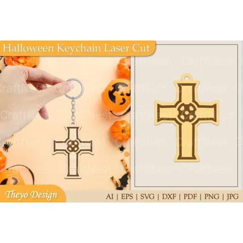 Halloween Keychain SVG Bundle