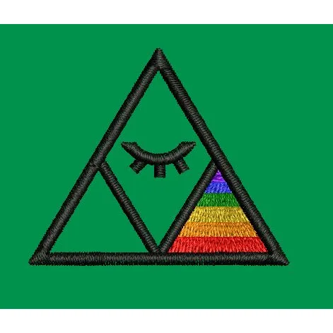 Geometric Triangle Embroidery Design