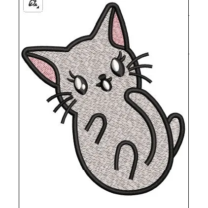 Cat Embroidery Design