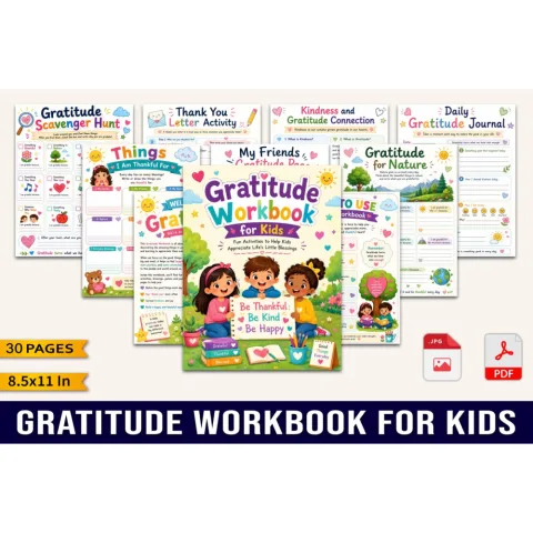 Gratitude For Kids Workbook