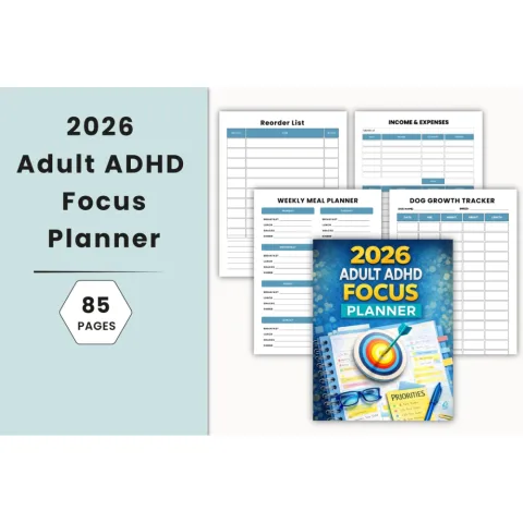 Adult ADHD Focus Planner