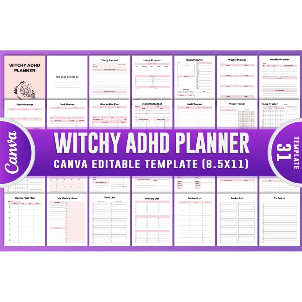 Witchy ADHD Planner