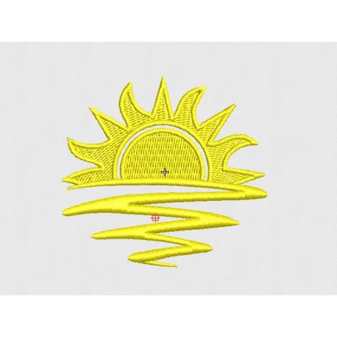 Sun Embroidery Design