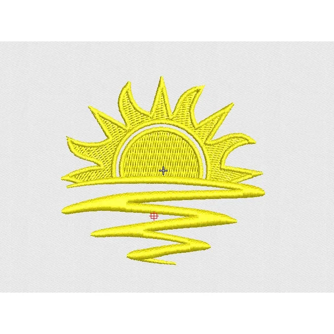 Sun Embroidery Design