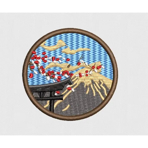 Map Embroidery Design