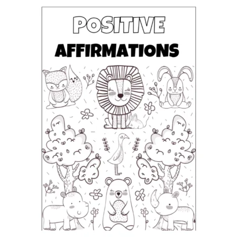 Animal Positive Affirmations Coloring Book