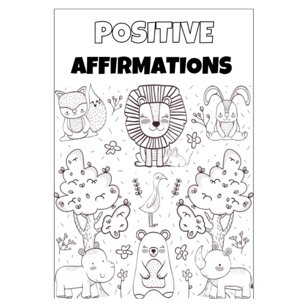 Animal Positive Affirmations Coloring Book