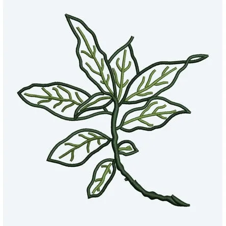 Leaf Embroidery Design