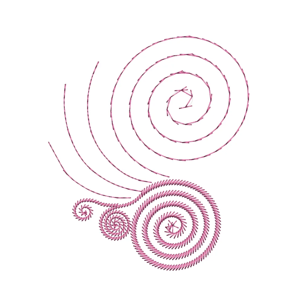 Sequin Swirls Embroidery Design