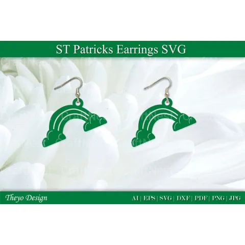 St Patrick's Day Earrings SVG Bundle