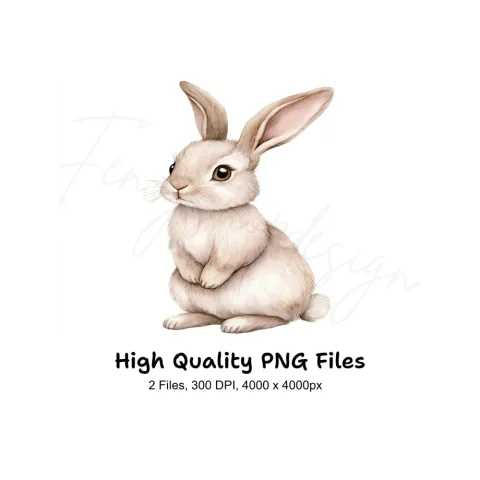 Cute Bunny Clipart Bundle